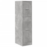 Apothecary Cabinet Concrete Grey 30x41x118 cm Engineered Wood 855163