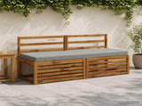2-Piece Bench Cushions SOEST 2 pcs 100% Polyester Grey 950337