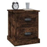 Bedside Cabinets 2 pcs Smoked Oak 39x39x47.5 cm Engineered Wood 816155