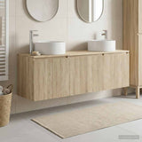 Bathroom Cabinet Set 3 pcs Sonoma Oak 49.5 x 44.5 x 65.5 cm 3405729