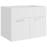 Bathroom Furniture Set White Engineered Wood 3071045