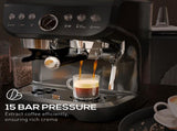15 Bar Coffee Machine, with Adjustable Grind, Steamer and Accessories T3398P329960