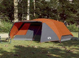 Family Tent with Porch 6-Person Grey and Orange Waterproof 94420