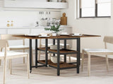Dinning Table 122 x 80 x 76.5 cm Engineered Wood Old Wood 8006041