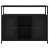Sideboard Black 100x35x80 cm Engineered Wood 835504