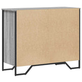 Chest of Drawers Grey Sonoma 91x35.5x74.5 cm Engineered wood 3295305