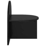 Bedside Table 2 pcs Black Oak 40 x 35.5 x 45.5 cm 8001134
