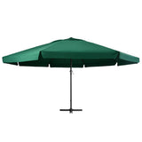Garden Parasol Green 100% Polyester with PA coating, Aluminium, Steel 47371