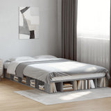 Bed Frame without Mattress Grey Sonoma 140x190 cm 3280494
