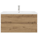 Sink Cabinet with Built-in Basin and Faucet Artisan Oak 3328936
