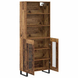 Highboard 2 pcs Old Wood Engineered Wood 3403189