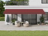 Manual Retractable Awning Burgundy 600x350 cm 3215010
