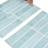 Rectangular Tile 20 pcs Grey Green 29 x 23 x 0.08 cm 42046175