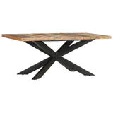 Dining Table Varied wood colours and black legs Reclaimed wood 285966