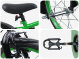 Kids Bike 16 Inches for 4-6 Years Old Green Black 42009333