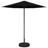 Garden Parasol with Base 230 x 230 cm Polyester Rectangular 42036218