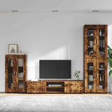 TV Cabinet Set FLORIN 3 pcs Smoked Oak Engineered Wood 3397959