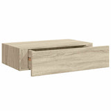 Wall-mounted Drawer Shelves 2 pcs Oak 40x23.5x10cm MDF 330248