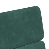 Dining Chairs with Wheels 2 pcs Dark green 58 x 65 x 98 cm 42017877