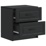 Bedside Cabinet 2 pcs Black 43 x 34.5 x 44.5 cm Engineered Wood 895678