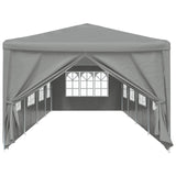Party Tent 1200 x 300 x 255 cm Light Grey PE and Steel 42033003