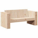 Garden Sofa Natural 134 x 60 x 62 cm Solid Pine Wood 873866