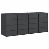 Wheelie Bin Storage for 4 Bins Anthracite 272 x 77.5 x 115.5 cm 3394780