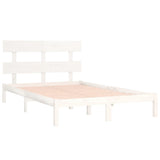 Bed Frame without Mattress White 180x200 cm Super King Solid Wood 3104689