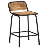 Bar Stools 4 pcs 46x35.5x70 cm Solid Wood Rough Mango 4013535