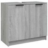 4 Piece Bathroom Cabinet Set Grey Sonoma Engineered Wood 3115890