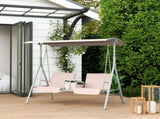 2 Seater Garden Swing Chair Patio Rocking Bench w/ Tilting Canopy, Double Padded Seats, Storage Bag T3398P315889