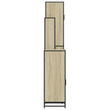 4 Piece Bathroom Furniture Set Sonoma Oak Engineered Wood 3301191