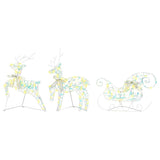 LED Reindeers with 40 LEDs 5 pcs Multicoulur PET 3399390
