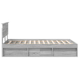 Bed Frame Grey Sonoma 120 x 190 cm Engineered wood 3407900