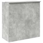 Reception Desk Concrete Grey 100x50x103.5 cm Engineered Wood 3324163