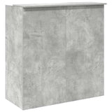 Reception Desk Concrete Grey 100x50x103.5 cm Engineered Wood 3324163