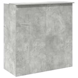 Reception Desk Concrete Grey 100x50x103.5 cm Engineered Wood 3324163