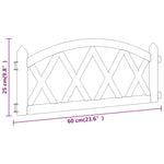 Lawn Edgings 17 pcs Black 10 m PP 318297
