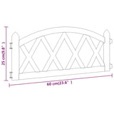 Lawn Edgings 17 pcs Black 10 m PP 318297