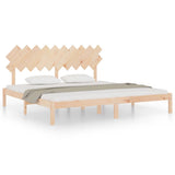 Bed Frame without Mattress 200x200 cm Solid Wood 3104888