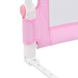 Toddler Safety Bed Rail Pink 120x42 cm Polyester 10170