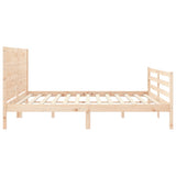 Bed Frame without Mattress 200x200 cm Solid Wood 3194656
