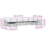 Outdoor Sofa Set 7 pcs Natural 3373809