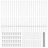 Welded Wire Fence 50 x 1.2 m Hot-Dip Galvanised Steel 3337038