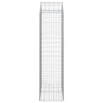 Arched Gabion Basket 100x50x180/200 cm Galvanised Iron 153439