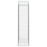 Arched Gabion Basket 100x50x180/200 cm Galvanised Iron 153439