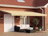 Manual Awning Frame with LEDs Yellow and White 4 x 2 m 3420555