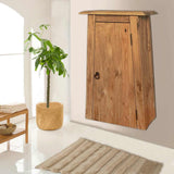 Bathroom Wall Cabinet Solid Pinewood 42x23x70 cm 246039