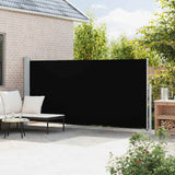 Patio Retractable Side Awning 180x500 cm Black 313405