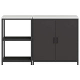 Kitchen Storage Set HATTEM 2 pcs Black Cold-rolled Steel 3392680
